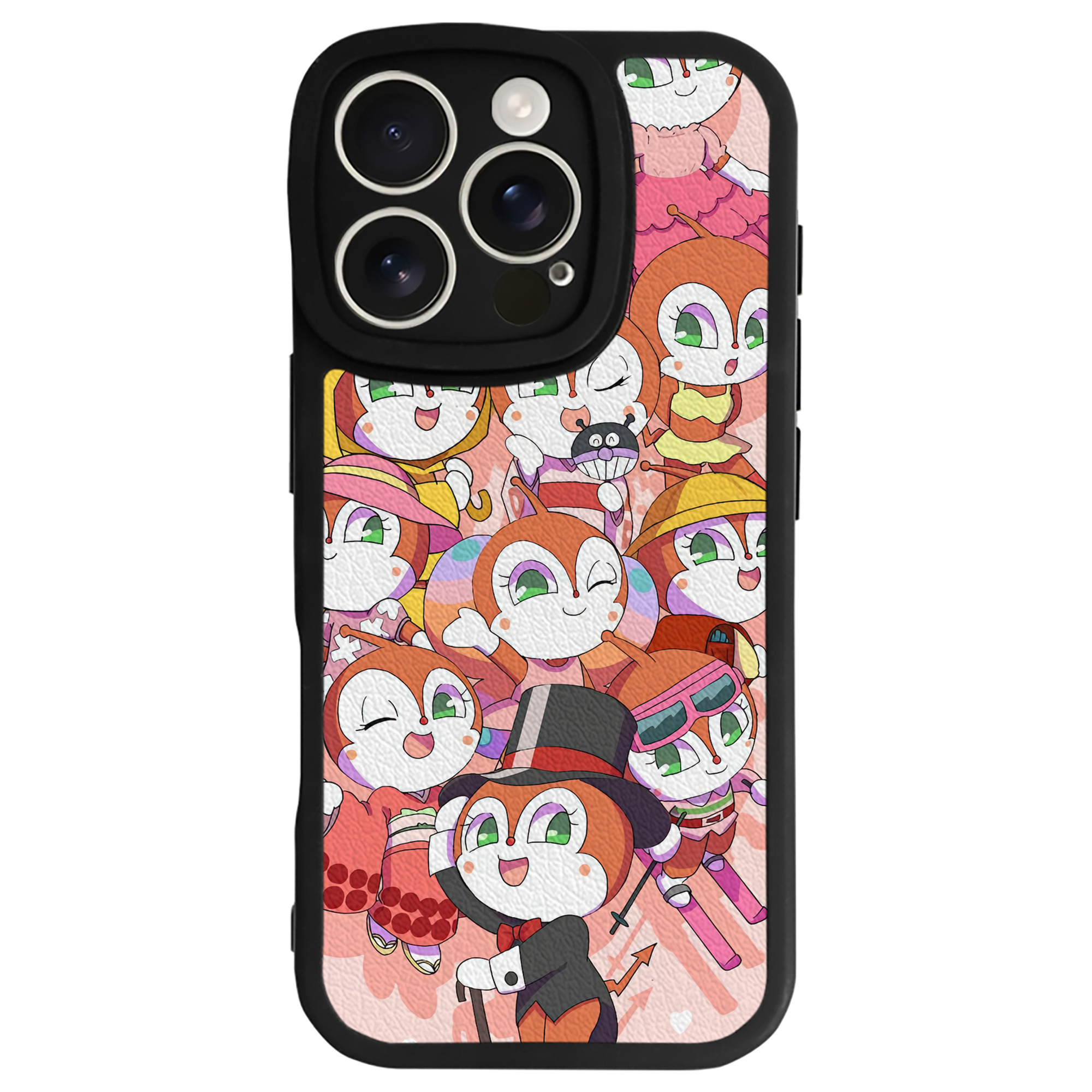 （画像用） アンパンマン Anpanman 【iPhone 16シリーズ対応】シリコンスマホケース（レザー調） 材質：シリコン